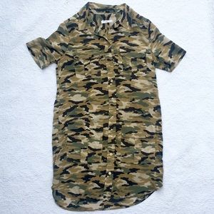 🍂 EQUIPMENT FEMME Long Camouflage Dress